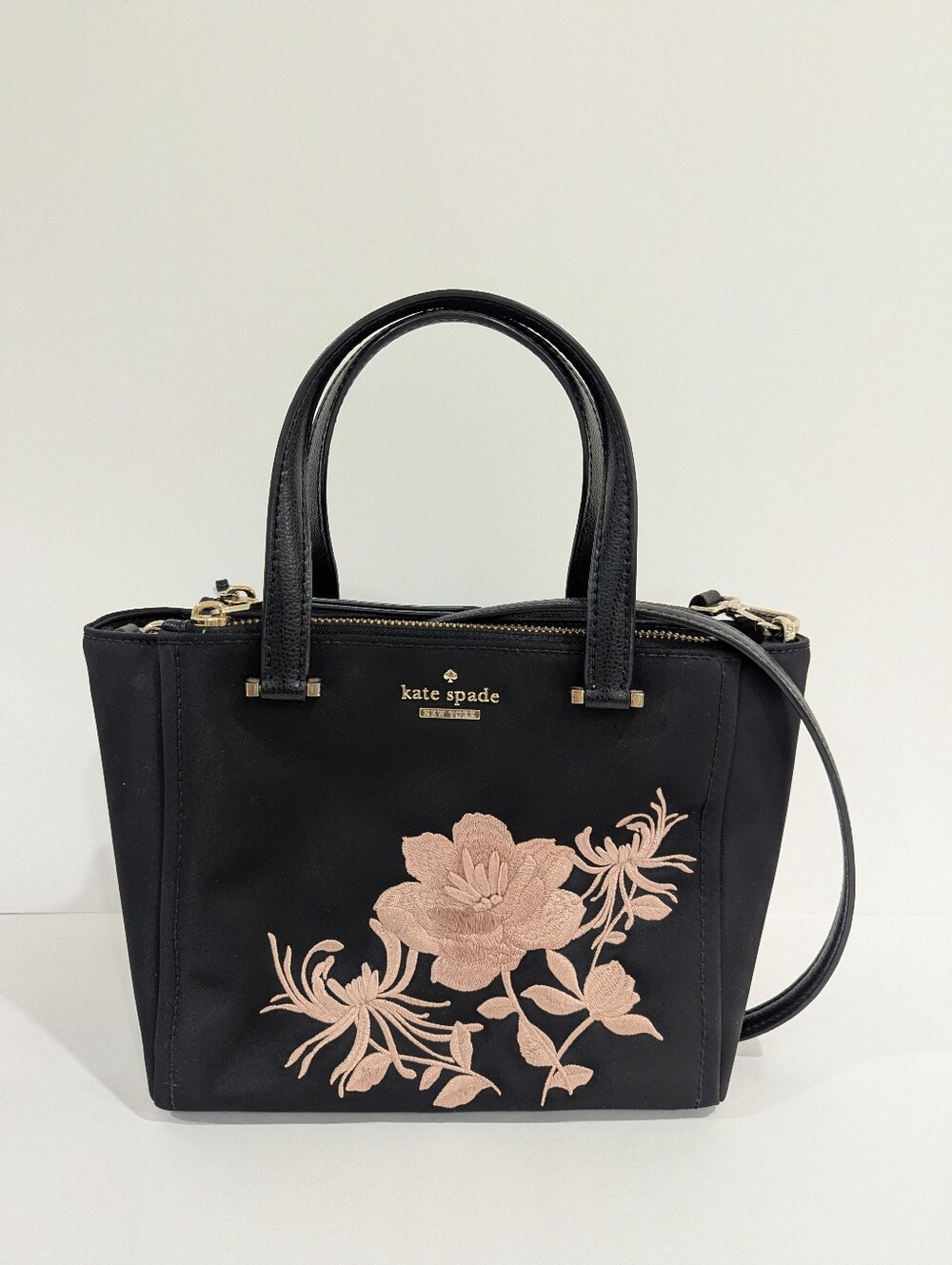 Kate Spade Mini Kona Embroidered Dawn Place Floral Embroidered Crossbody Purse